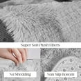 thumbnail image 4 of 8x10 Area Rugs for Living Room, Ultra Soft Fluffy Rugs for Bedroom, Anti-Skid High Pile Indoor Carpet for Nursery, Study Room, Playroom, Home Decoration, Tie-Dyed Light Grey, 4 of 6