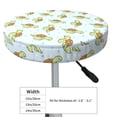 thumbnail image 4 of KLL Cartoon Sea Turtle Round Bar Chair Cushion Cover 14 inch ,Bar Stool Protector with Elastic, Soft Washable, 4 of 6