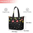 thumbnail image 4 of Black Christmas Ornament Pattern Travel Tote Bags for Women Carry On,Large Weekender Bags for Women Travel,Multi Functional Duffle Bag for Work,Shopping,Sports, 4 of 5