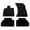 Black, variant on Ikon Motorsports Floor Mats Compatible with 2018-2023 Audi Q5 Black Nylon Car Floor Mats Carpet Front Rear Row 4PCS Set