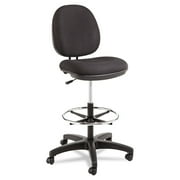 Alera Interval Series Swivel Task Stool, 100% Acrylic, Black