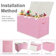 thumbnail image 4 of Caja organizadora de juguetes VERONLY grande plegable 62x33x41 cm rosa, 4 of 9