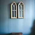 thumbnail image 5 of The Ivory Point Farmhouse Wooden Wall Window Arches Set of 2 -3 Sizes - Rustic Cathedral Wood Windows- Ivory Point, 5 of 14