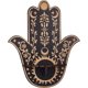 thumbnail image 1 of Estante de exhibición de cristal de Hamsa, soporte de madera con forma de luna y sol, estantes de cristal, decoración de pared con mano de Hamsa, estante flotante, organizador para artículos de, 1 of 1