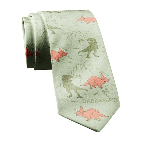 Dadasaurus Necktie Funny Ties for Men Dinosaur Dad Tie Mens Novelty Neckties