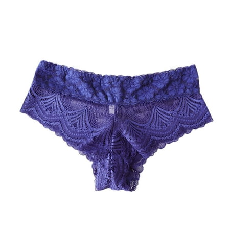 

Follure Women Underwear Brief Thin As A Cicada-wing Mesh Low-waist Cross-belt Panties Underwear