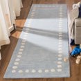 thumbnail image 2 of SAFAVIEH Kids Dotted Border Runner Rug, Blue/Ivory, 2'6" x 6', 2 of 8