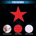 thumbnail image 4 of 10 Pcs Reflective Stickers, 1.97"x1.89" Star Shape Safety Tape Reflector Universal for Cars Trucks Trailers Waterproof PET Red, 4 of 7