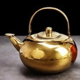 thumbnail image 4 of Coffee Pot Gifts Campfire Cook Pot Spout with Lid Stainless Steel Tea Kettle 1.6L, 4 of 8