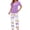Light-Purple, variant on Fantaslook Womens Pajamas Sets Crewneck Short Sleeve Printed 2 Piece Outfits Set Tie Dye Casual Loungewear with Pockets