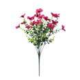 thumbnail image 2 of SSZMDLB 8Pcs Artificial Flowers, Simulated Violet Bouquet Plastic Spring Grass Silk Printed Small Daisy Home Decor for Wall Office Wedding Party Decoration, Fake Floral Arrangements, 2 of 9