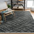 thumbnail image 4 of Anthracite Geometric Area Rugs for Living Room Washable Rugs Boho Moroccan Area Rug Soft Neutral Geometric Bohemian Carpet Distressed Indoor Rug for Bedroom Dining Room Office Foldable Nonslip Rug, 4 of 9