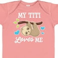 thumbnail image 4 of Inktastic My Titi Loves Me with Sloth and Hearts Boys or Girls Baby Bodysuit, 4 of 5