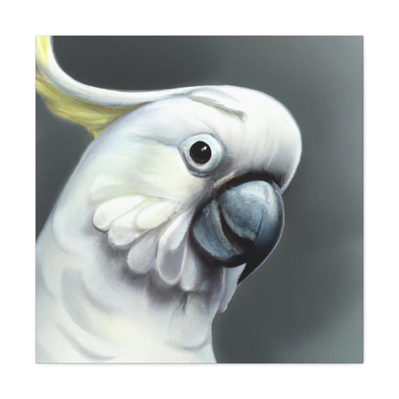 Cockatoo's Alert Stare - Canvas