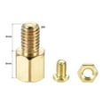 thumbnail image 2 of Uxcell Hexagon Brass Standoff Spacer Male-Female Screw Nut Kit 20 Sets 6mm+6mm, 2 of 5