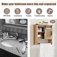 thumbnail image 4 of Buildhom Farmhouse Bathroom Medicine Cabinet with Sliding Barn Door & Adjustable Shelves, Multi-Purpose Wall Mounted, Natural Wood, 4 of 7