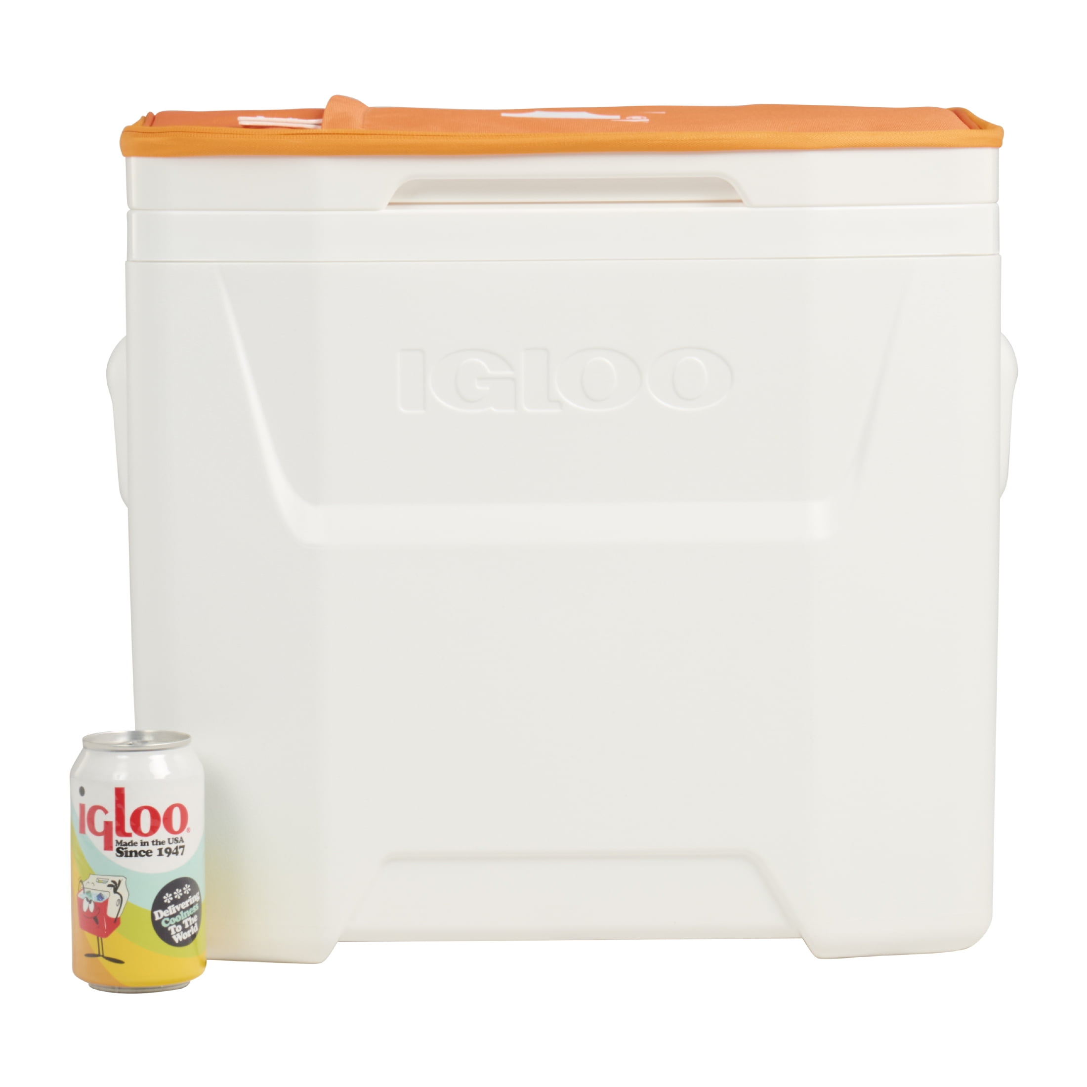 University of Tennessee Volunteers  28 QT Laguna Soft Top Wheeled Cooler by Igloo, White and Orange