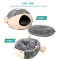 thumbnail image 4 of Cama para gatos Cave Lcybem con almohada extraíble y lavable, color gris, 4 of 7