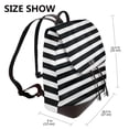 thumbnail image 2 of Easygdp Black And White Stripes Mochila de Cuero para Mujeres, Bolso de Hombro, Bolsos de Mano de Moda para Trabajo y Viajes, 2 of 4