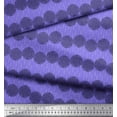 thumbnail image 2 of Soimoi Purple Poly Georgette Fabric The Flower Of Life Geometric Printed Craft Fabric by the Yard 42 Inch Wide, 2 of 3