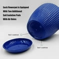 thumbnail image 6 of 7.5/6.5/5.5/4.9/4.2/3.5 inches Plant Planters 6 Pack, Thick Sturdy Plastic Pots for Plants, Indoor/Outdoor 6 Sizes Flower Pots with Drainage Holes and Saucers (6 Sizes,Dark-Blue), 6 of 6