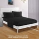 thumbnail image 5 of Juego de Cama Lujoso Vhermosa Tamaño King Color Negro 4 Piezas Suaves con Bolsillos Profundos, 5 of 8