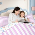 thumbnail image 4 of Erosebridal Geometric Stripes Pattern Full Size Comforter Sets,Minimalist Lines Bedding Comforter Set,Colorful Stars Reversible,3 Pieces,1 Comforter and 2 Pillowcases, 4 of 7