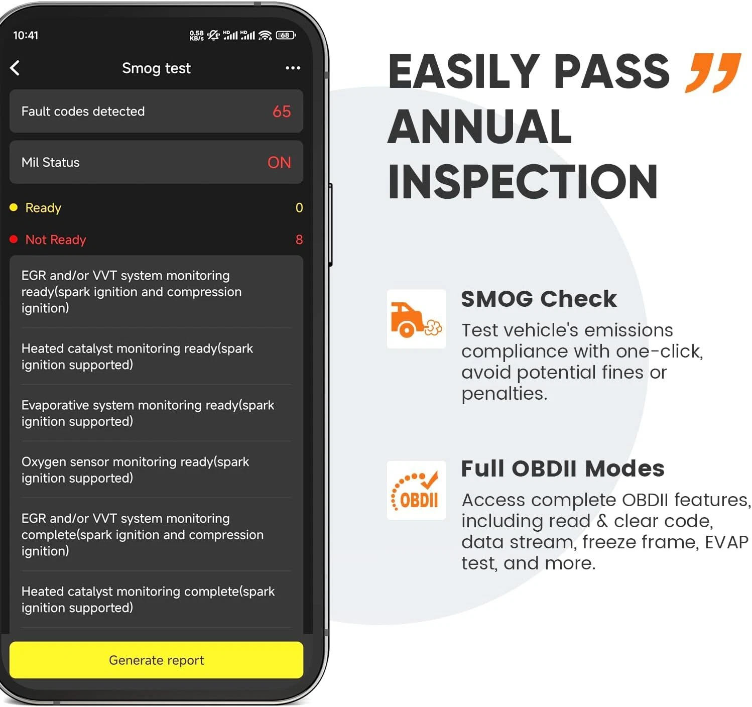 ANCEL ECHO OBD2 Scanner Bluetooth Full System Diagnostic Tool Bidirectional Code Reader for IOS & Android, Full OBD2 Function, 3+ Maintenance, Lifetime Free Update