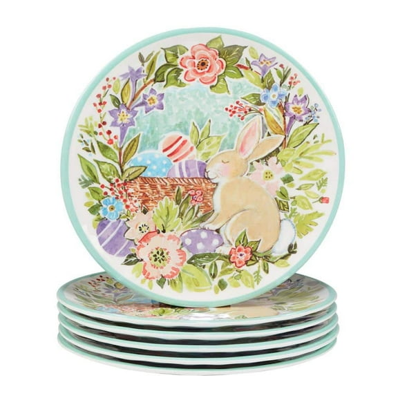 Joy of Easter Set Of 6 Salad Plate 9 in.