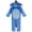 Eeyore Light Blue, variant on Disney Winnie the Pooh Toddler Boy or Girl Cosplay Hooded One Piece Pajamas Eeyore Light Blue
