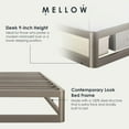 thumbnail image 3 of Mellow 9-Inch Metal Platform Bed Frame with Mattress Foundation, King, Gray, 3 of 12