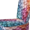thumbnail image 4 of Designart "Harmonious Spectrum Opt Art wall decor II" Chaise d'Appoint Moderne Rembourrée Multicolore - Fauteuil Moderne pour Chambre, 4 of 7