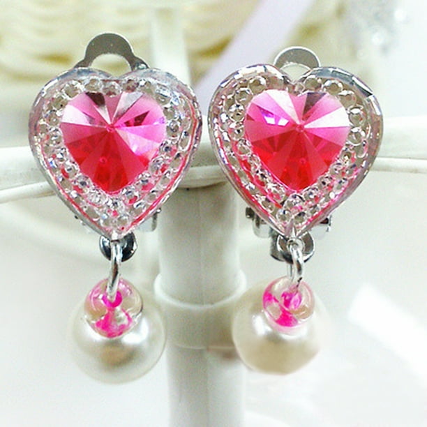 Ear Clip Style Earring Soft Cushion Invisible Ear Hanging Ear Clip No Piercing Earring For Children Kids Walmart Com