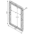 thumbnail image 5 of Cecily Rectangular Leaves Frame Wall Mirror Faux Crystal, 5 of 5