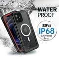 thumbnail image 4 of BEASTEK for iPhone 12 Waterproof Case, FSN Series IP68 Magnetic Shockproof Case with Built-in Screen Protector and MagSafe Protective Cover, iPhone 12 6.1 inch (Red), 4 of 4