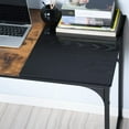 thumbnail image 5 of Homylin 39-inch Home Office Table Writing Desk, PC laptop Study Deask With Sturdy Metal Frame For Study Room, Brown & Black, 5 of 7