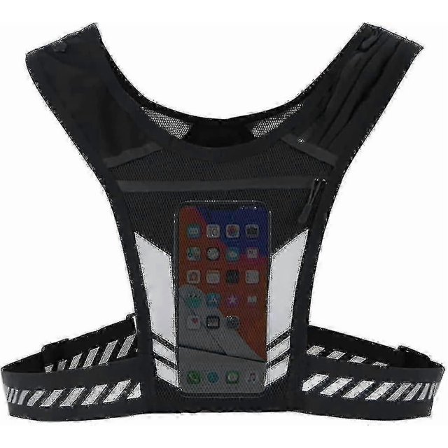 Running Vest Phone Holder, Breathable Reflective Running Vest, Sport Jogging Vest For Running, Gym, Biking