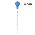thumbnail image 3 of Goteros de cristal 10 ml escala graduada cabeza de goma Pipettes Tubos de ensayo DIY Medición Pipetos portátiles Accesorios 4 paquetes Inevent TO005759-00, 3 of 7