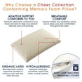 thumbnail image 2 of Cheer Collection Latex Foam Pillow for Sleeping with Soft Washable Bamboo Cover, 2 of 4