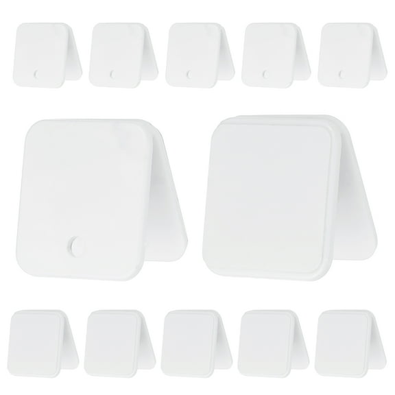 Uxcell 12 Pcs Plastic Self Adhesive Clips Sticky Clips Wall Clips Photo Clip, White