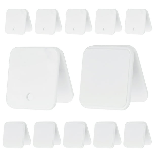 Uxcell 12 Piezas Clips Autoadhesivos de Plástico, Clips Pegajosos, Clips de Pared, Clips para Fotos, Blanco
