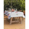 thumbnail image 3 of Outdoor Tablecloth with Umbrella Hole for Patio/Picnic/Party/Camping, Independence Day Floral Waterproof Table Cloth Rectangle Table Cover Washable, Red Blue Roses Patriotic (60"x 84"), 3 of 8