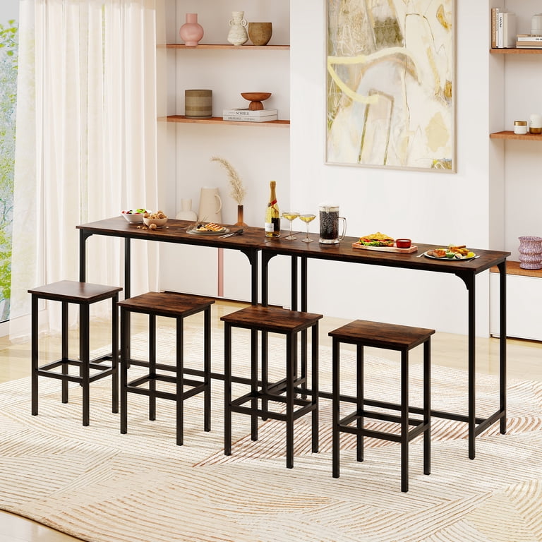 Topbuy Patiojoy Bar Table and 2 Stools, 47.5