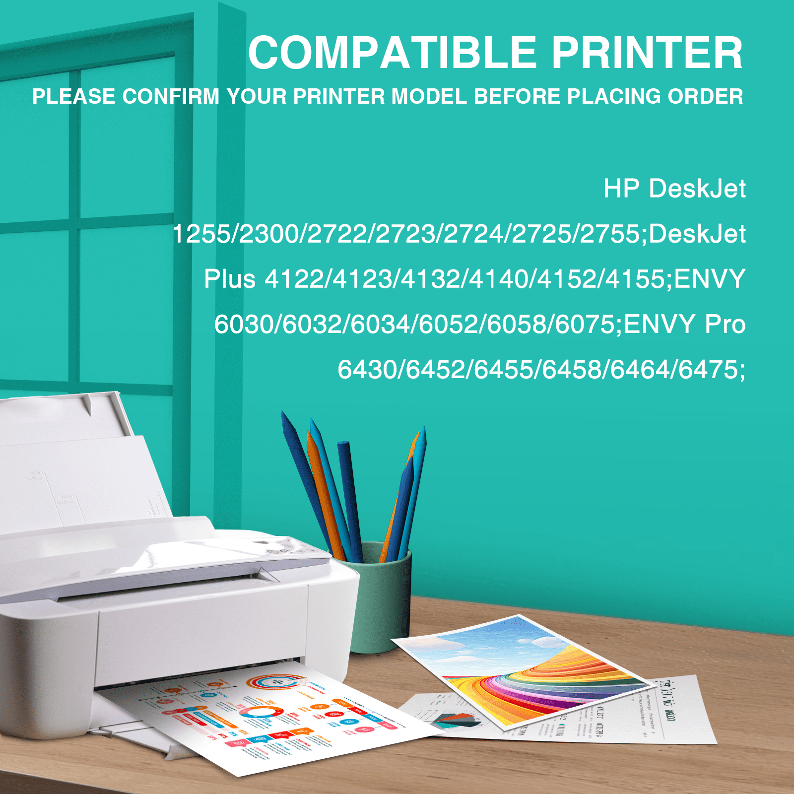 67 Ink Cartridges Compatible for HP 67XL for  Ink 67 for DeskJet 2755 4155e 2755e 4155 2820e 4255e Envy 6055 6455e 6055e (Black,  Tri-Color)