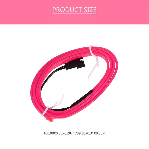 HIBIBUD 1Set Pink Car Ambient Lighting for Christmas Party No Buzzing Sound Christmas Lights for Car