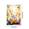 thumbnail image 4 of Easter Bunny Couple With Colorful Eggs And Butterflies Garden Flag For Home Outdoor Garden Yard Decor 12x18 Inch, 4 of 5