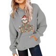 thumbnail image 4 of RMGVDSD Christmas Hoodies for Girls Cute Graphic Sweatshirt Long Sleeve Pullover Tops Trendy Holiday Hoodie Fall Winter Clothes Holiday Clothes 3-4 Years, 4 of 4