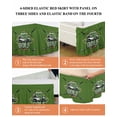 thumbnail image 6 of Golf Club Green Bed Skirt Cal King Size, Abstract Vintage Golf Sports Wrap Around Bed Skirting with Adjustable Elastic Strap, Dust Ruffled Pleated Bedskirts 16 Inch Drop for Bedroom Cal King Beds, 6 of 9