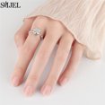thumbnail image 2 of Anillos giratorios de lujo para ansiedad y animales para mujer, Spinner, Fidgets, bonita flor, corazón, libélula, anillo antiestrés, joyería de boda, 2 of 2