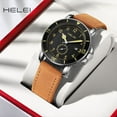 thumbnail image 2 of HELEI Men's Quartz Watch Waterproof Wristwatches 796240688467, 2 of 9